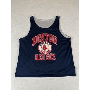 Vintage 90s Bike Boston Red Sox MLB Navy Blue Tank Top Shirt Men's XL USA‎